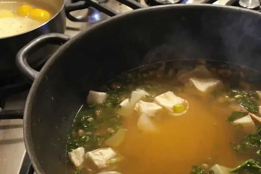 Gluten-Free Chicken Noodle Soup prep